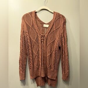 Rust Knit Cardigan